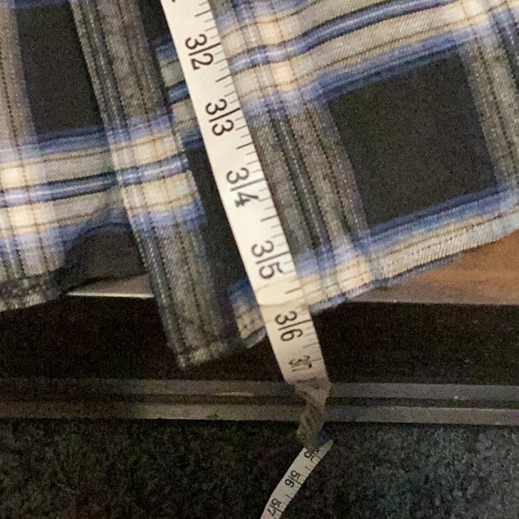 Plaid Long cardigan style button-down Shirt - Picture 6 of 7